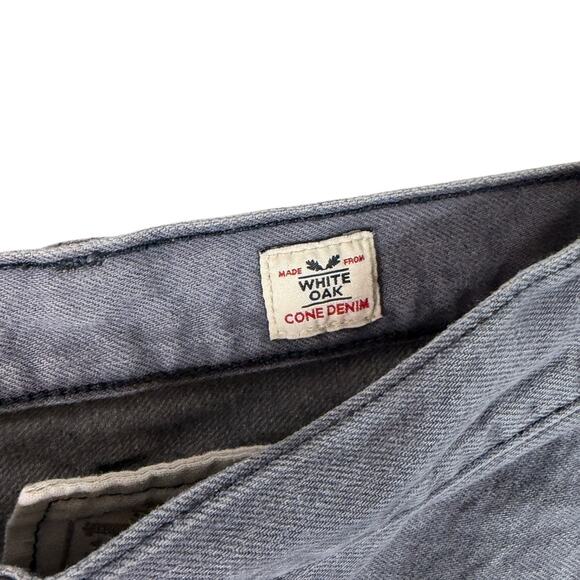 Levis 501 Shrink to Fit Original Straight Jeans White Oak Denim Gray Mens 42x28 - Picture 6 of 9